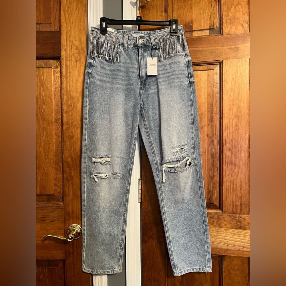 Forever 21 Sequin Jeans